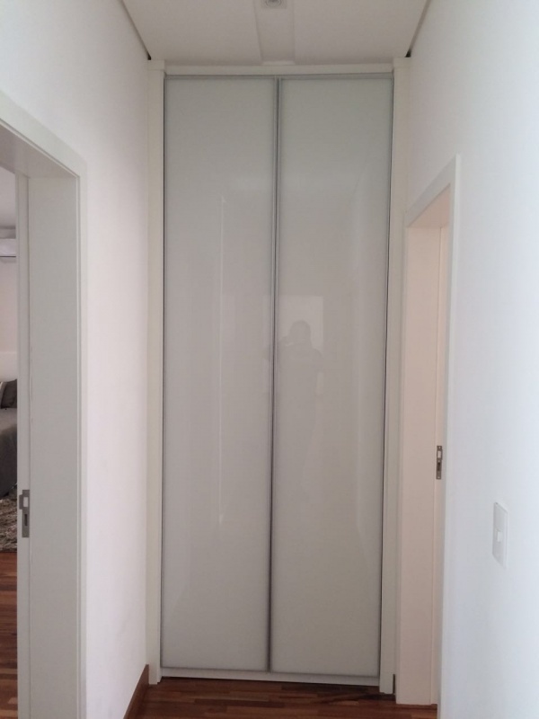 Porta em Perfil de Alumínio Branco Ribeirão Pires - Porta em Perfil de Alumínio